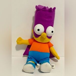 THE SIMPSONS - BARTMAN Plush Toy with Cape - Vintage 2005